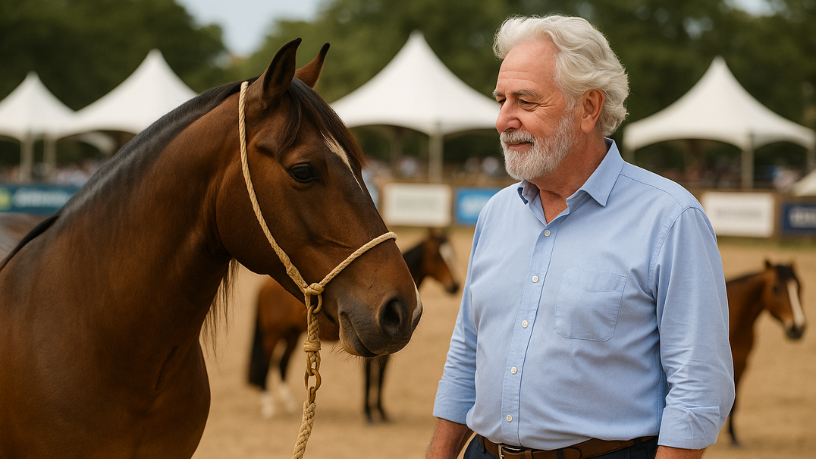 A relação com cavalos inclui participar de feiras, esportes e escolher os melhores eventos com critério, comenta Aldo Vendramin.