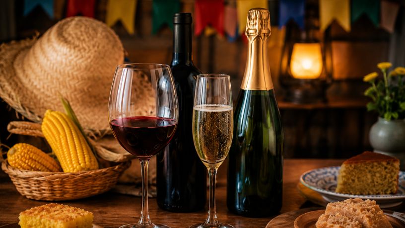 Como a Escolha de Vinhos e Espumantes Transforma a Gastronomia das Festas Juninas