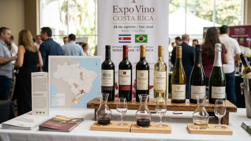 Vinhos brasileiros ganham espaço na Costa Rica: o que a presença na Expo Vino revela sobre o mercado nacional