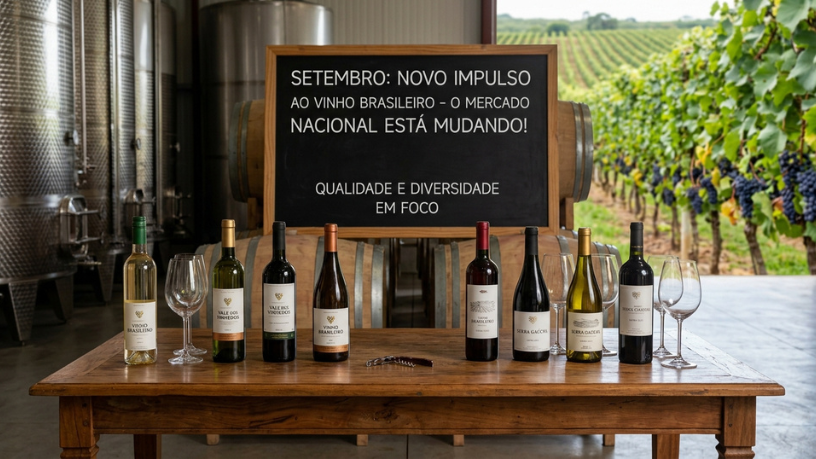 Vinho brasileiro ganha novo impulso em setembro e mostra por que o mercado nacional está mudando
